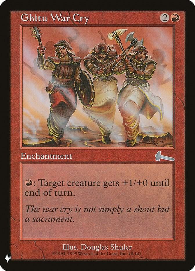 Ghitu War Cry 78 (The List Reprints)  | Good Games Adelaide SA
