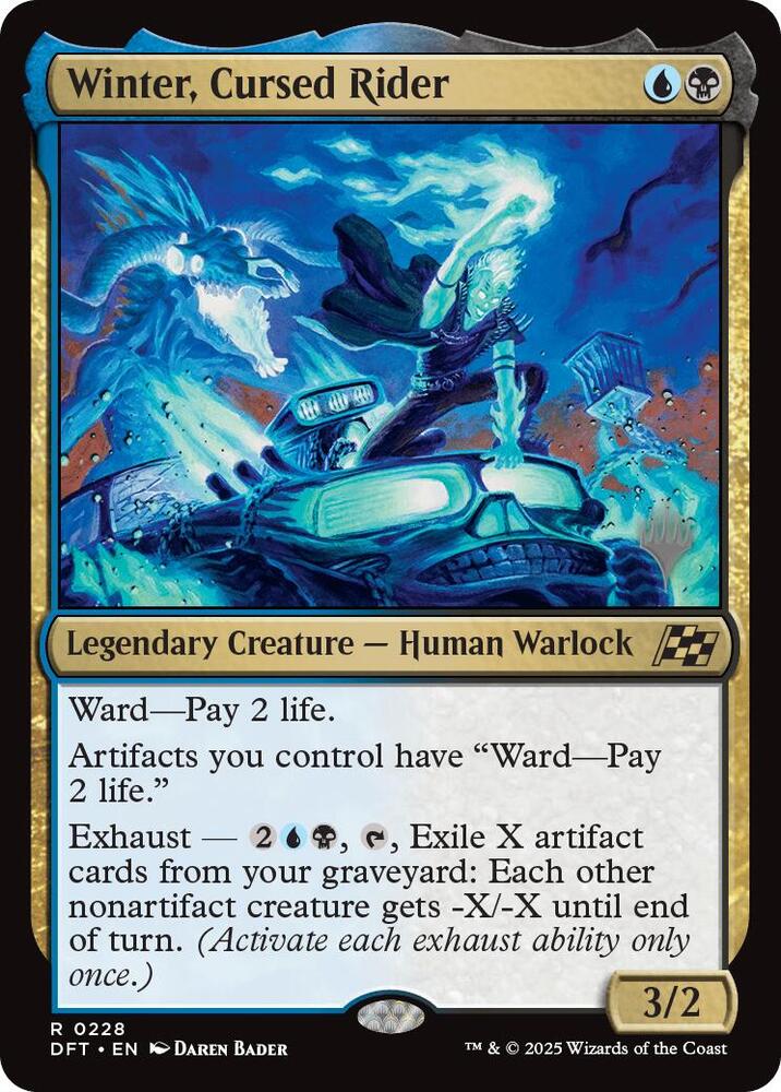 Winter Cursed Rider 228 (Promo Pack: Aetherdrift)  - Foil | Good Games Adelaide SA