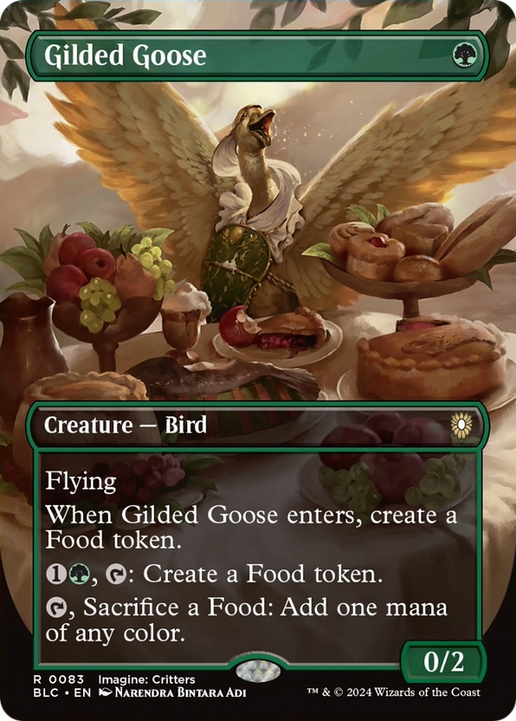 Gilded Goose (Borderless) [Bloomburrow Commander] | Good Games Adelaide SA