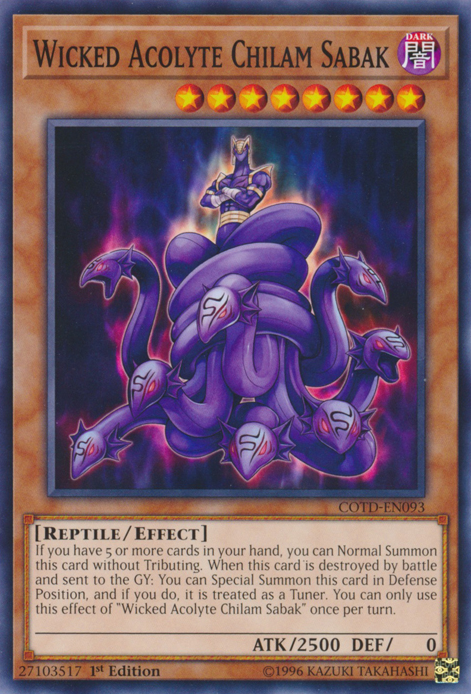 Wicked Acolyte Chilam Sabak [COTD-EN093] Common | Good Games Adelaide SA