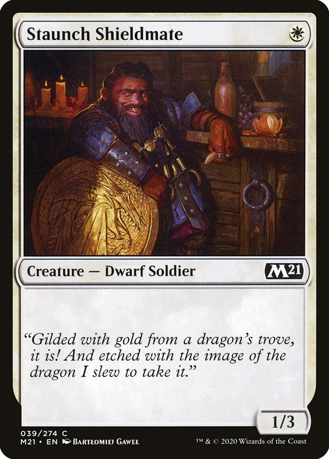 Staunch Shieldmate 39 (Core Set 2021)  | Good Games Adelaide SA