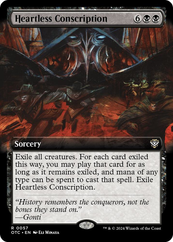 Heartless Conscription 57 (Commander: Outlaws of Thunder Junction)  | Good Games Adelaide SA