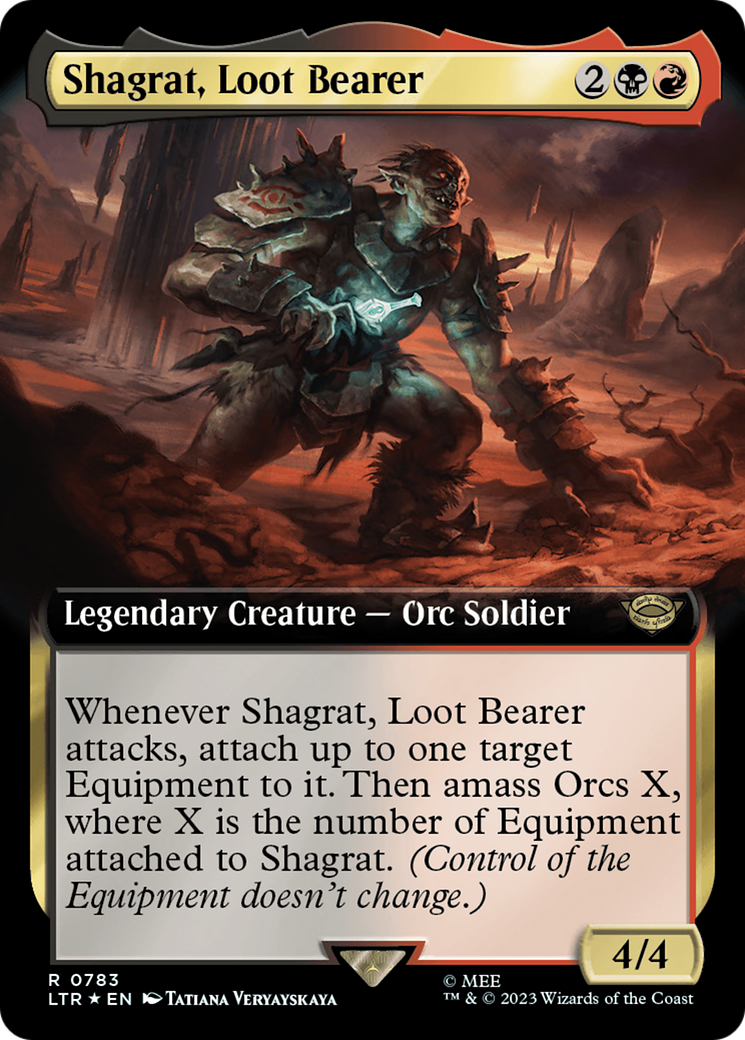 Shagrat, Loot Bearer (Extended Art) (Surge Foil) [The Lord of the Rings: Tales of Middle-Earth] | Good Games Adelaide SA