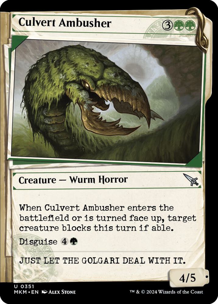 Culvert Ambusher 351 (Murders at Karlov Manor)  - Foil | Good Games Adelaide SA