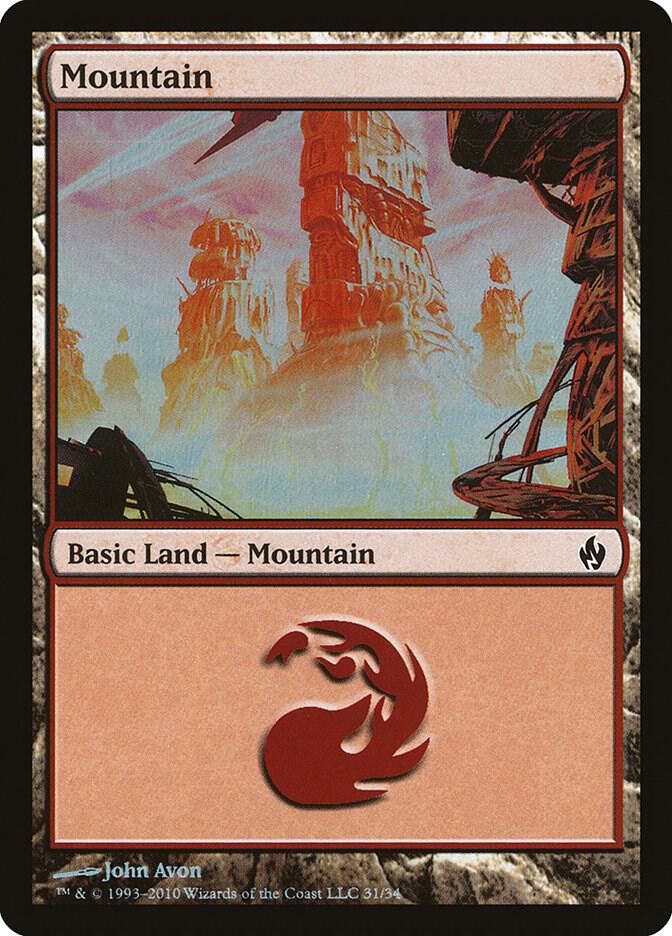 Mountain 31 (Premium Deck Series: Fire and Lightning)  - Foil | Good Games Adelaide SA
