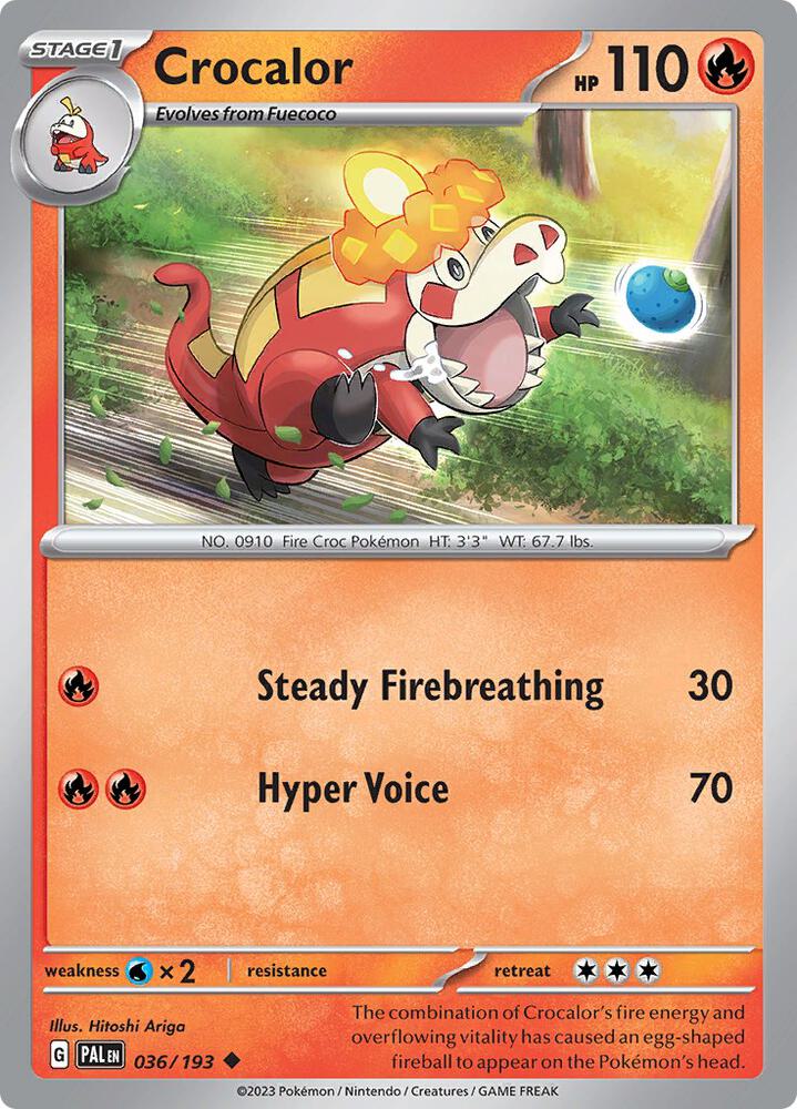 Crocalor 036/193 (SV02: Paldea Evolved)  | Good Games Adelaide SA