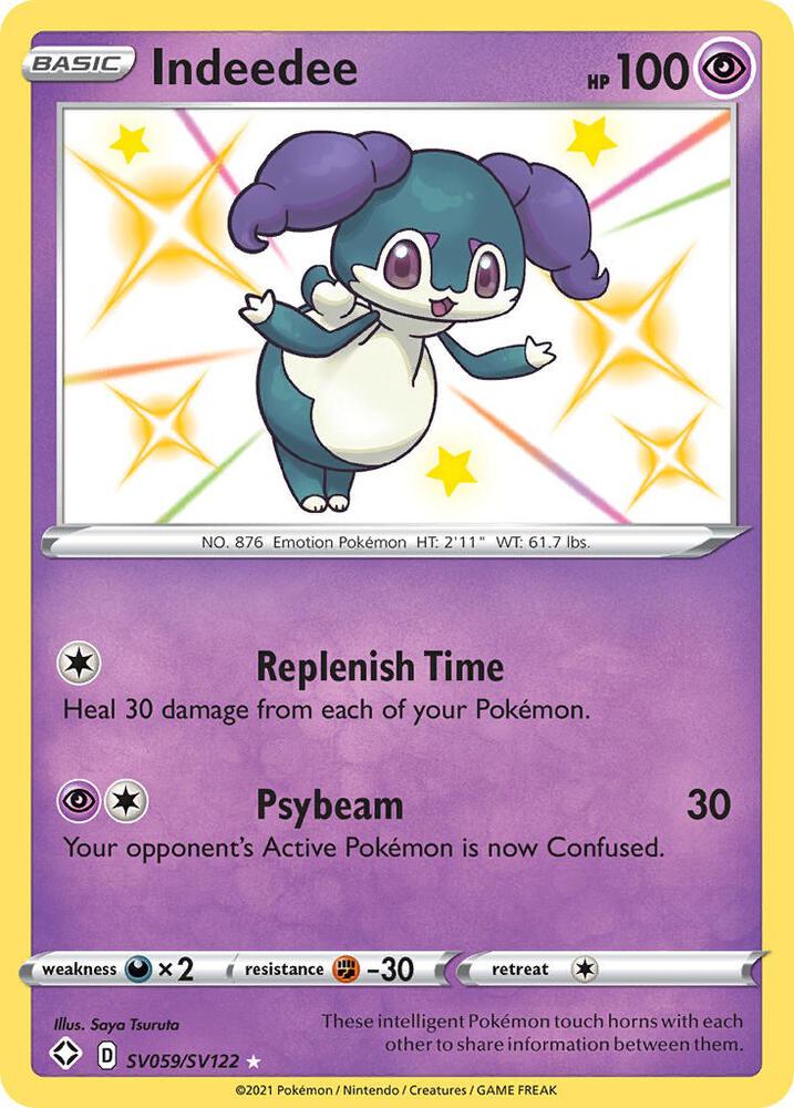 Indeedee SV059/SV122 (Shining Fates: Shiny Vault)  - Holofoil | Good Games Adelaide SA