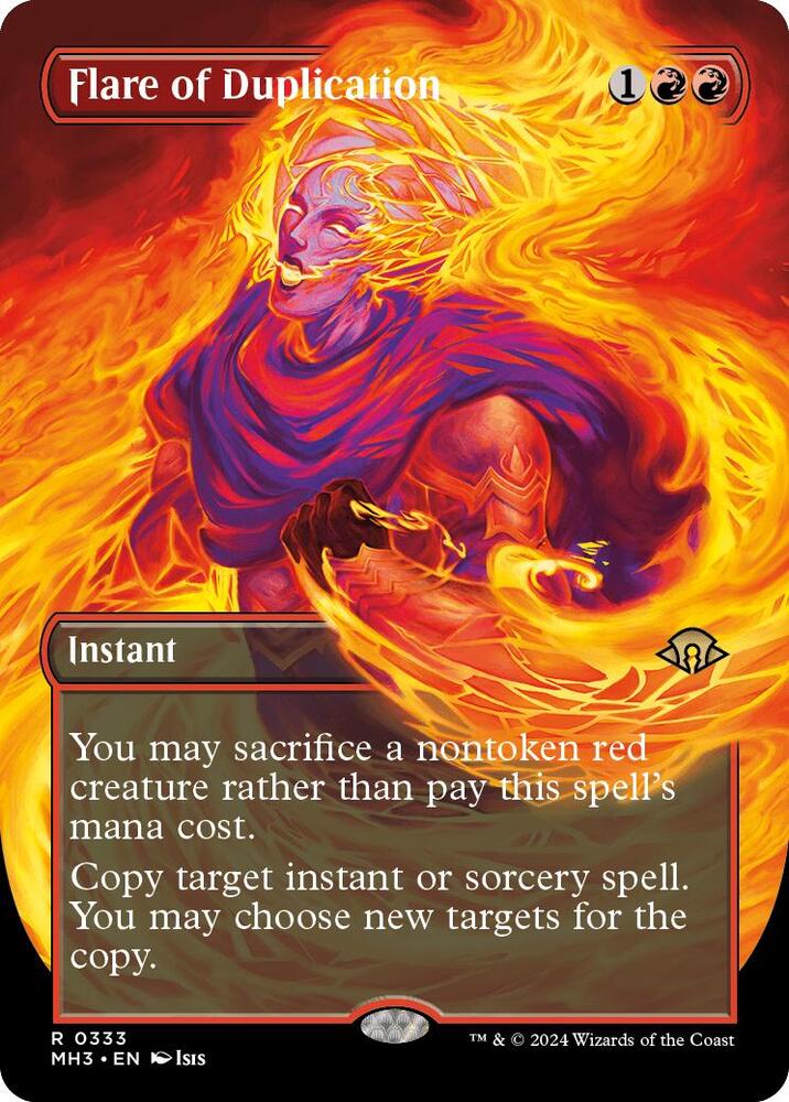Flare of Duplication 333 (Modern Horizons 3)  - Borderless Foil | Good Games Adelaide SA