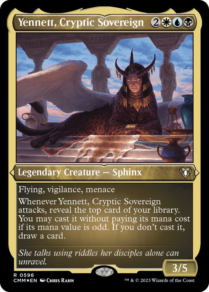 Yennett, Cryptic Sovereign 596 (Commander Masters)  - Etched Foil | Good Games Adelaide SA