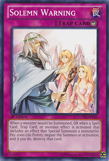 Solemn Warning [LCYW-EN301] Common | Good Games Adelaide SA