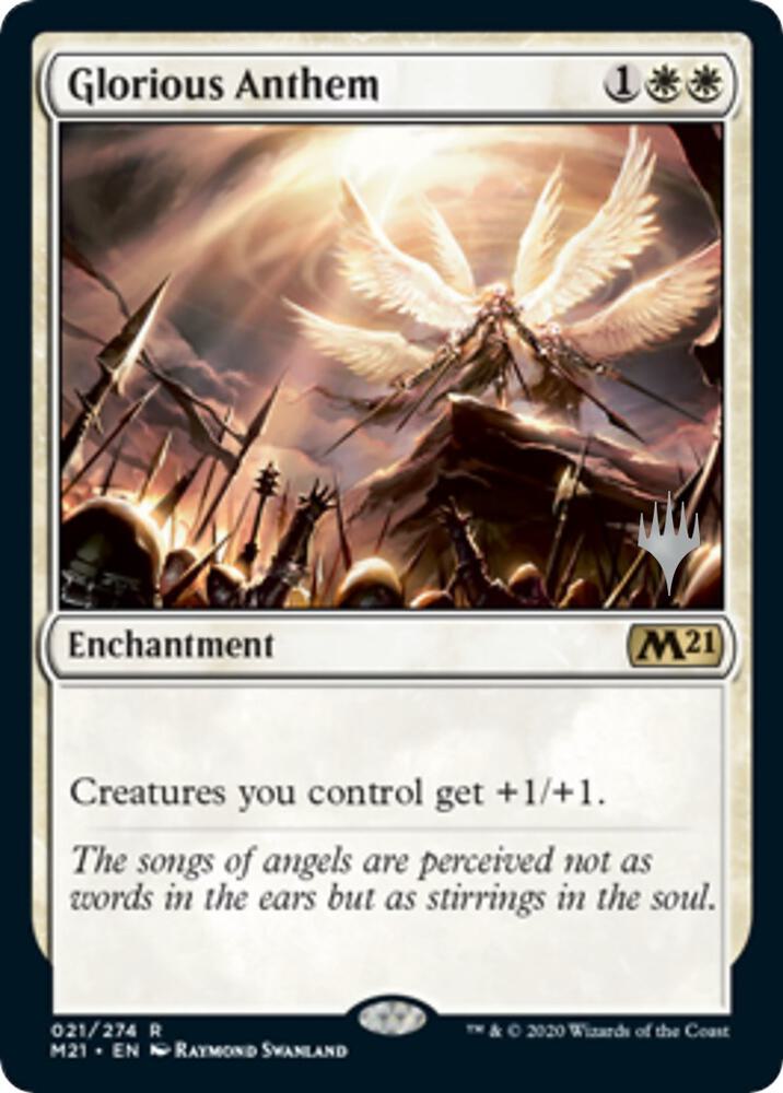 Glorious Anthem 21 (Promo Pack: Core Set 2021)  | Good Games Adelaide SA