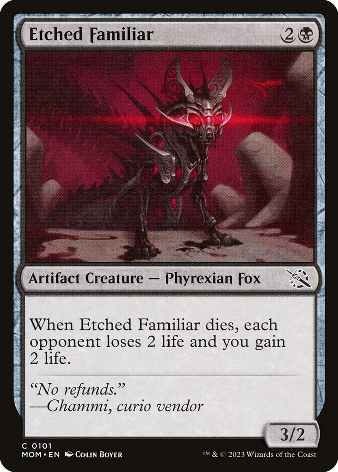 Etched Familiar 101 (March of the Machine)  - Foil | Good Games Adelaide SA
