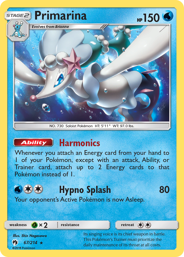 Primarina (67/214) [Sun & Moon: Lost Thunder] | Good Games Adelaide SA