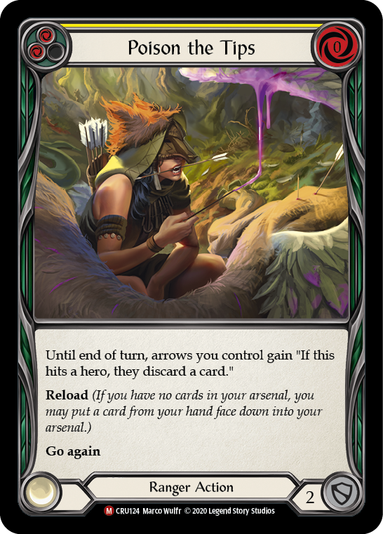 Poison the Tips [CRU124] 1st Edition Rainbow Foil | Good Games Adelaide SA