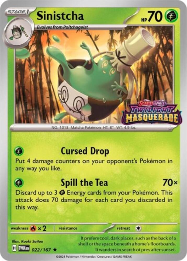 Sinistcha Prerelease 022/167 (SV: Scarlet & Violet Promo Cards)  - Holofoil | Good Games Adelaide SA
