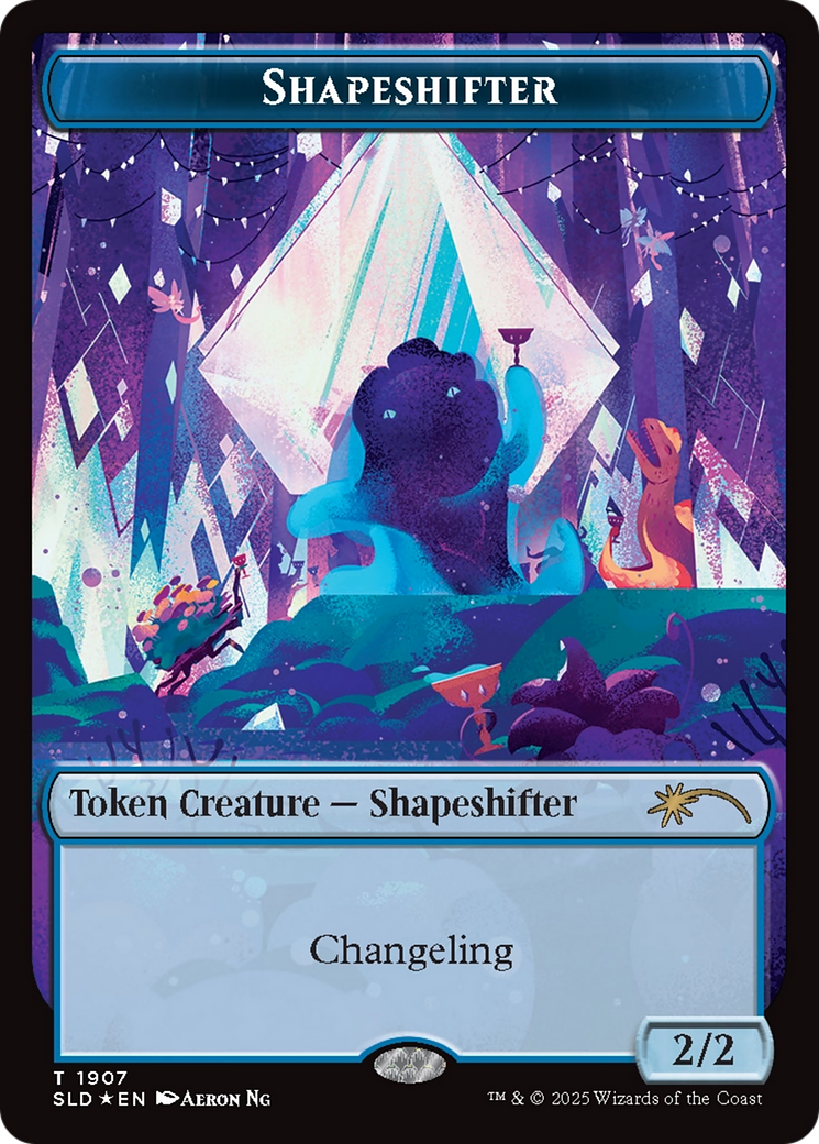Shapeshifter Token (1907) (Double Rainbow Foil) [Secret Lair Drop Series] | Good Games Adelaide SA