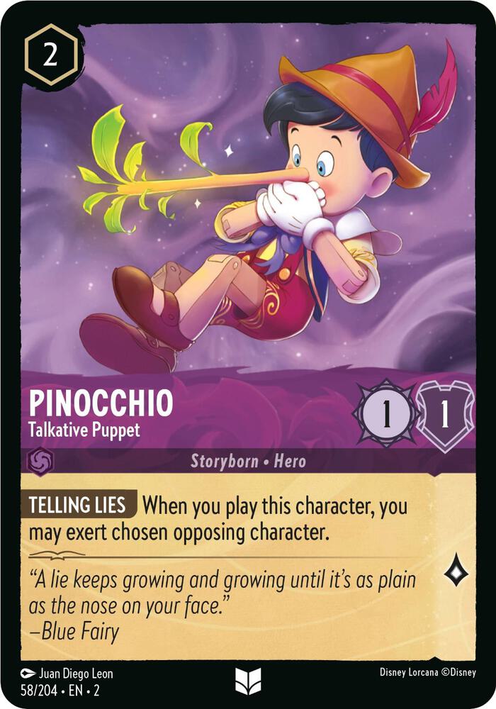 Pinocchio Talkative Puppet 58/204 (Rise of the Floodborn)  | Good Games Adelaide SA