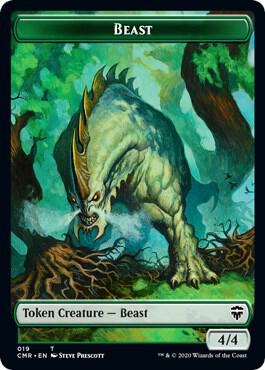 Beast 019 Elephant Double Sided Token 19 // 20 (Commander Legends)  | Good Games Adelaide SA
