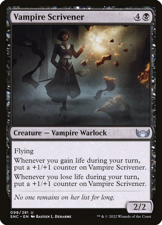 Vampire Scrivener 98 (Streets of New Capenna)  - Foil | Good Games Adelaide SA