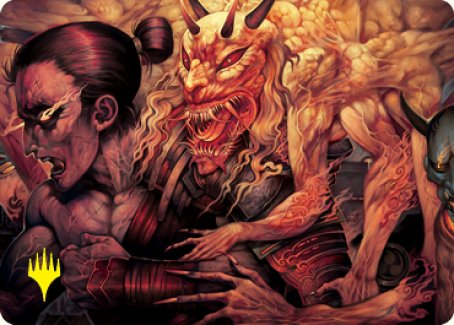 Gift of Wrath Art Card (Gold-Stamped Signature) [Kamigawa: Neon Dynasty Art Series] | Good Games Adelaide SA