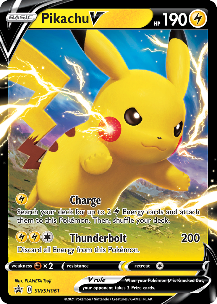 Pikachu V (SWSH061) [Sword & Shield: Black Star Promos] | Good Games Adelaide SA