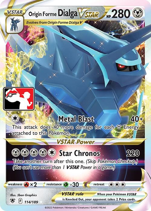 Origin Forme Dialga VSTAR Series 3 114/189 (Prize Pack Series Cards)  - Holofoil | Good Games Adelaide SA