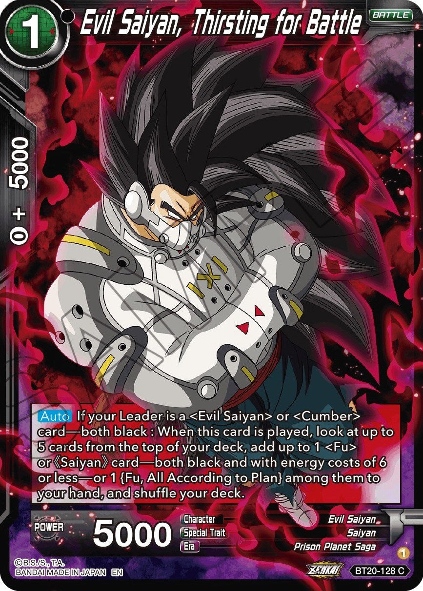 Evil Saiyan, Thirsting for Battle (BT20-128) [Power Absorbed] | Good Games Adelaide SA