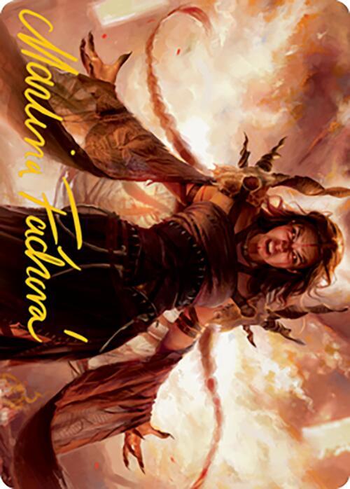 Dragons Rage Channeler Art Card Gold Stamped Signature 35 (Art Series: Modern Horizons 2)  | Good Games Adelaide SA