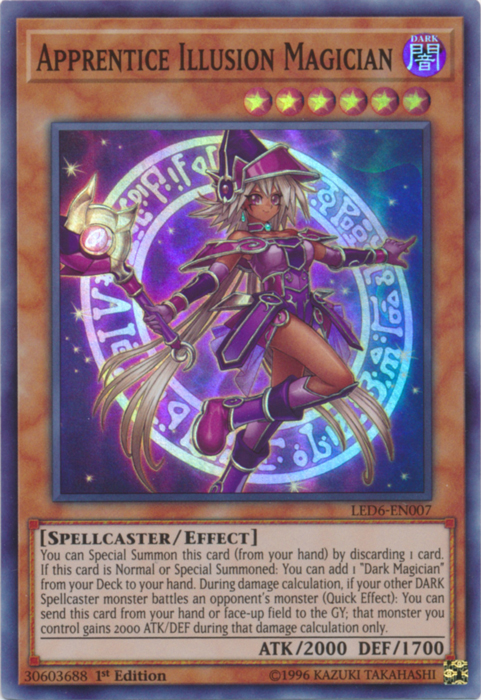 Apprentice Illusion Magician [LED6-EN007] Super Rare | Good Games Adelaide SA