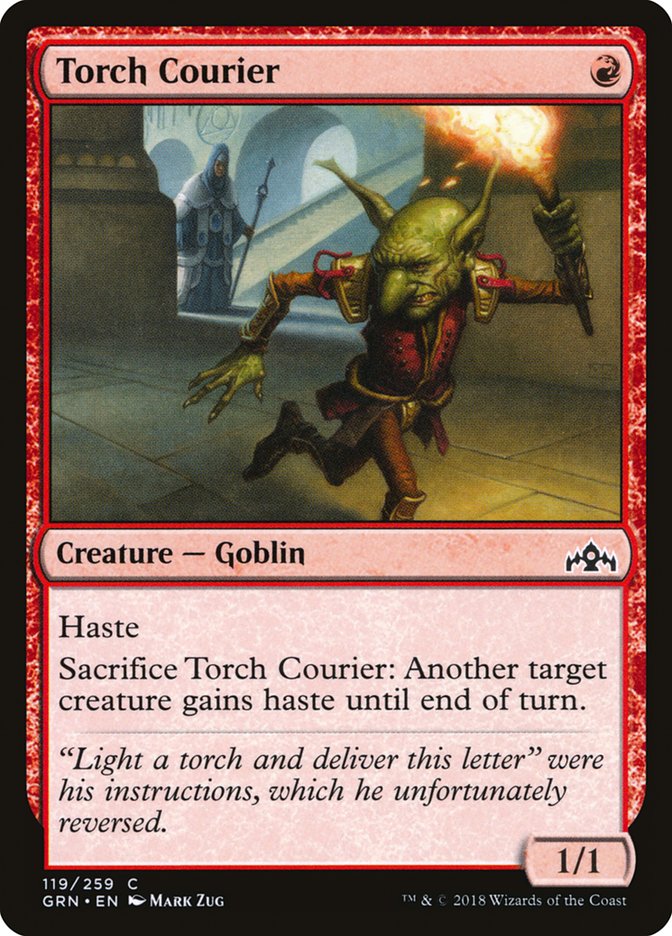 Torch Courier 119 (Guilds of Ravnica)  - Foil | Good Games Adelaide SA