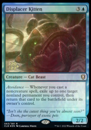 Displacer Kitten [Commander Legends: Battle for Baldur's Gate Prerelease Promos] | Good Games Adelaide SA