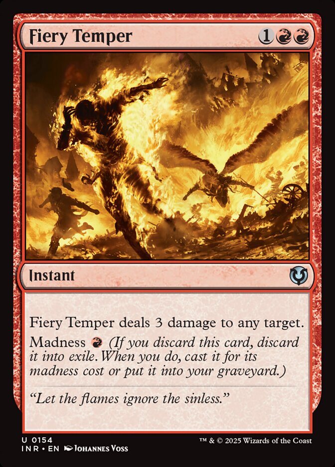 Fiery Temper 154 (Innistrad Remastered)  - Foil | Good Games Adelaide SA