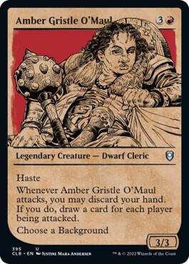Amber Gristle OMaul Showcase 395 (Commander Legends: Battle for Baldur's Gate)  | Good Games Adelaide SA