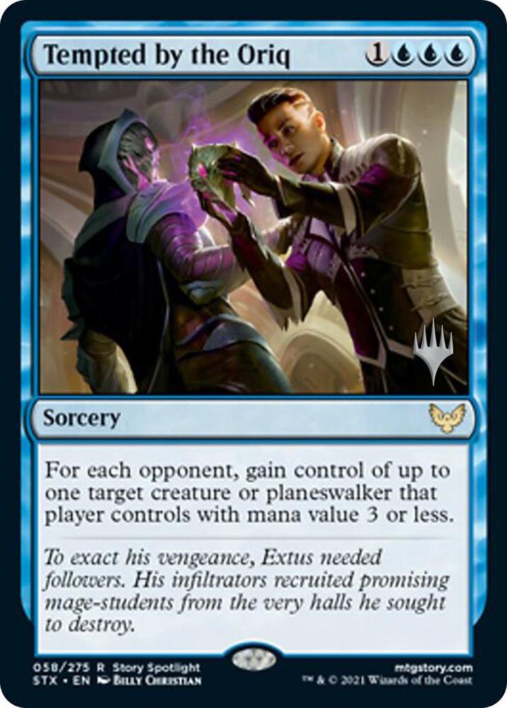 Tempted by the Oriq 58 (Promo Pack: Strixhaven)  - Foil | Good Games Adelaide SA