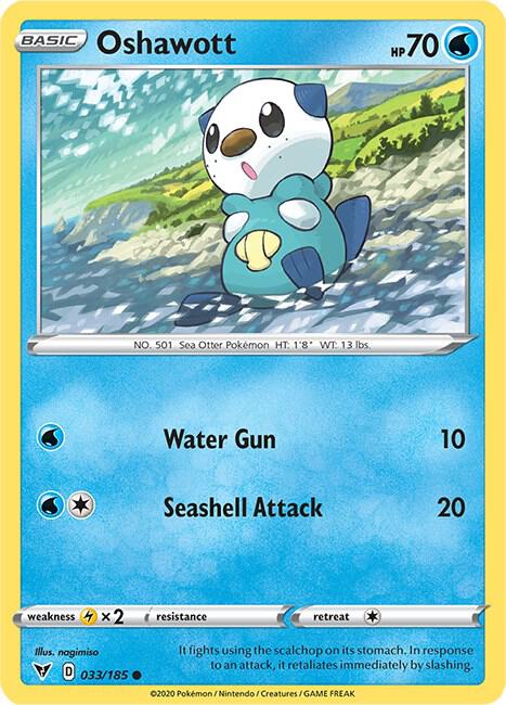 Oshawott 033/185 (SWSH04: Vivid Voltage)  - Reverse Holofoil | Good Games Adelaide SA