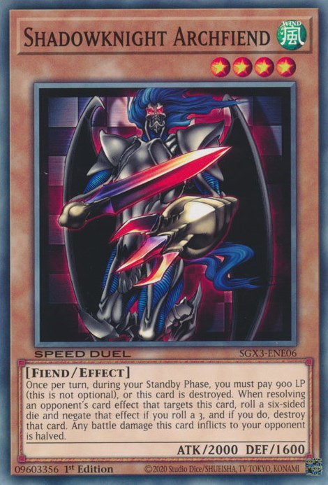 Shadowknight Archfiend [SGX3-ENE06] Common | Good Games Adelaide SA