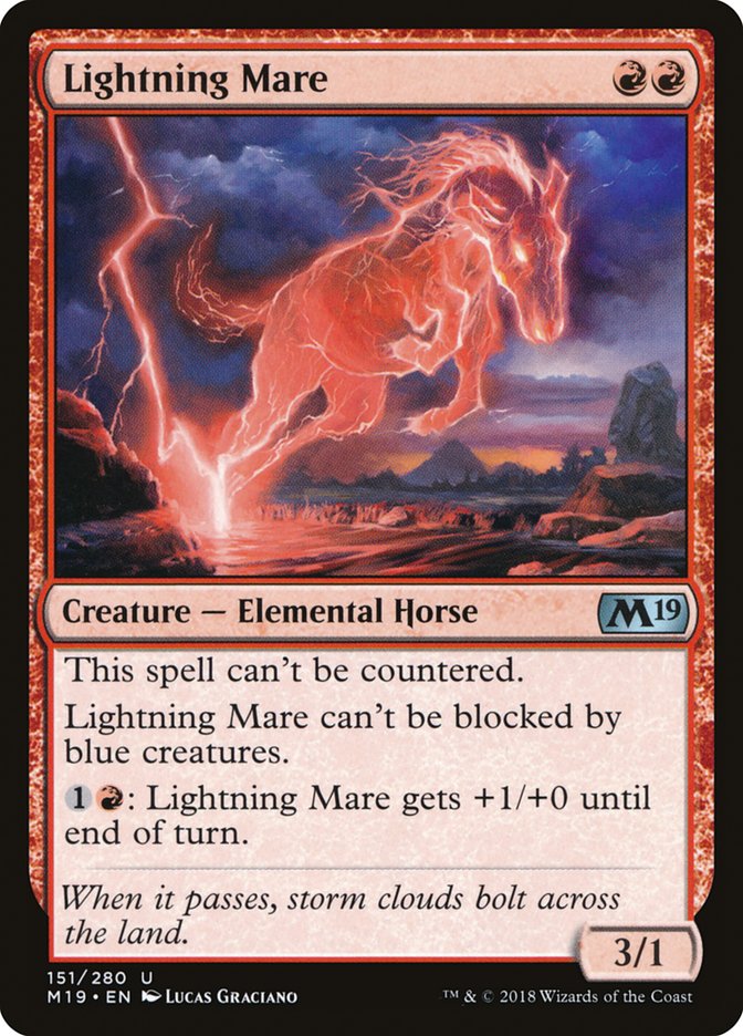 Lightning Mare 151 (Core Set 2019)  - Foil | Good Games Adelaide SA