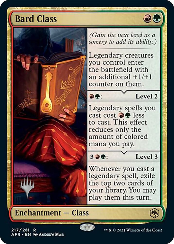 Bard Class 217 (Promo Pack: Adventures in the Forgotten Realms)  - Foil | Good Games Adelaide SA