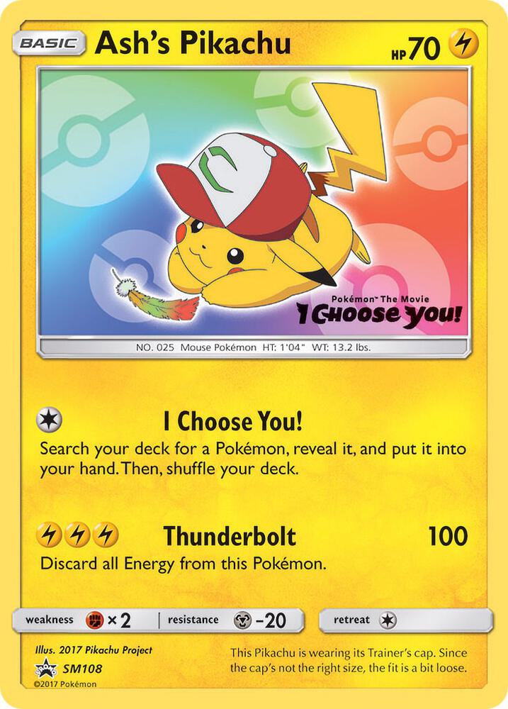 Ash's Pikachu SM108 (SM Promos)  | Good Games Adelaide SA