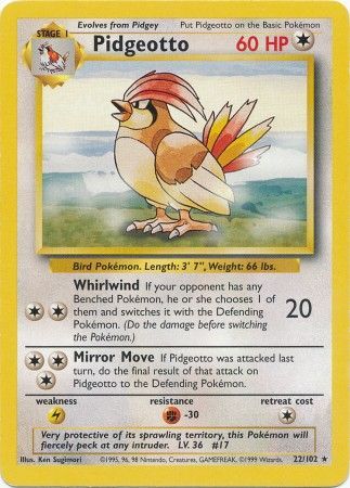 Pidgeotto (22/102) [Base Set Unlimited] | Good Games Adelaide SA