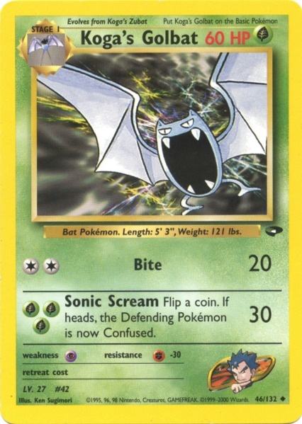 Koga's Golbat (46/132) [Gym Challenge Unlimited] | Good Games Adelaide SA