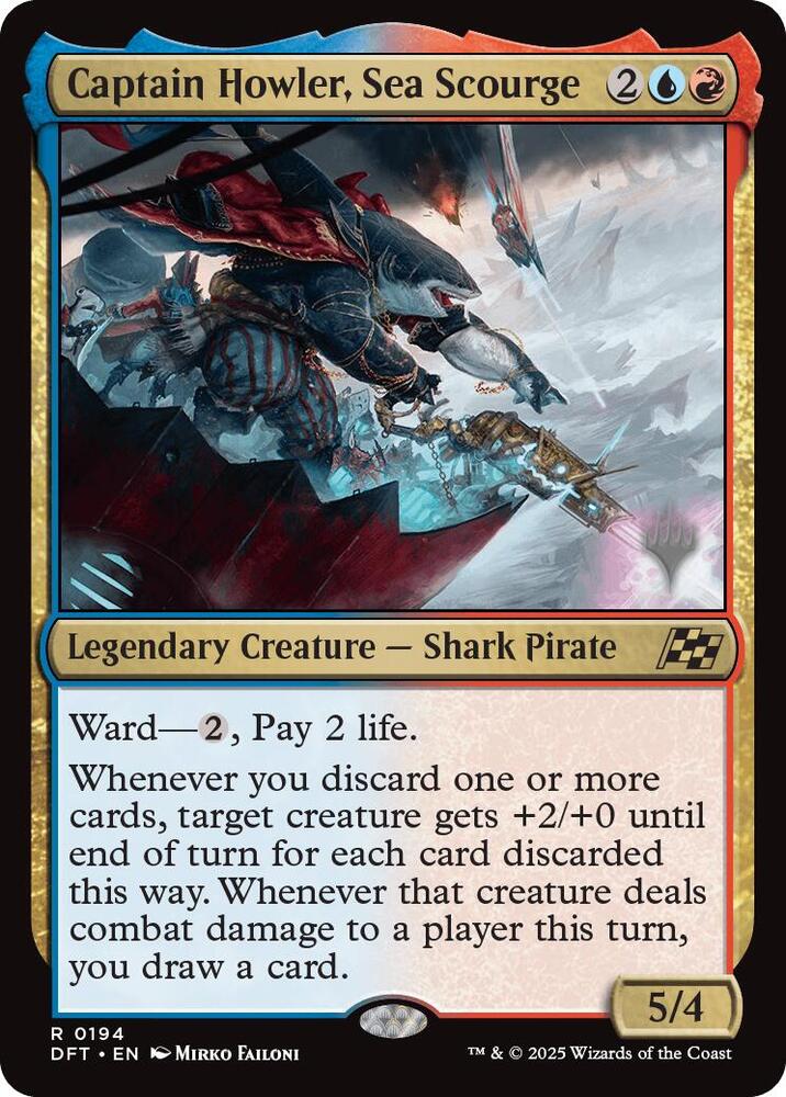 Captain Howler Sea Scourge 194 (Promo Pack: Aetherdrift)  - Foil | Good Games Adelaide SA