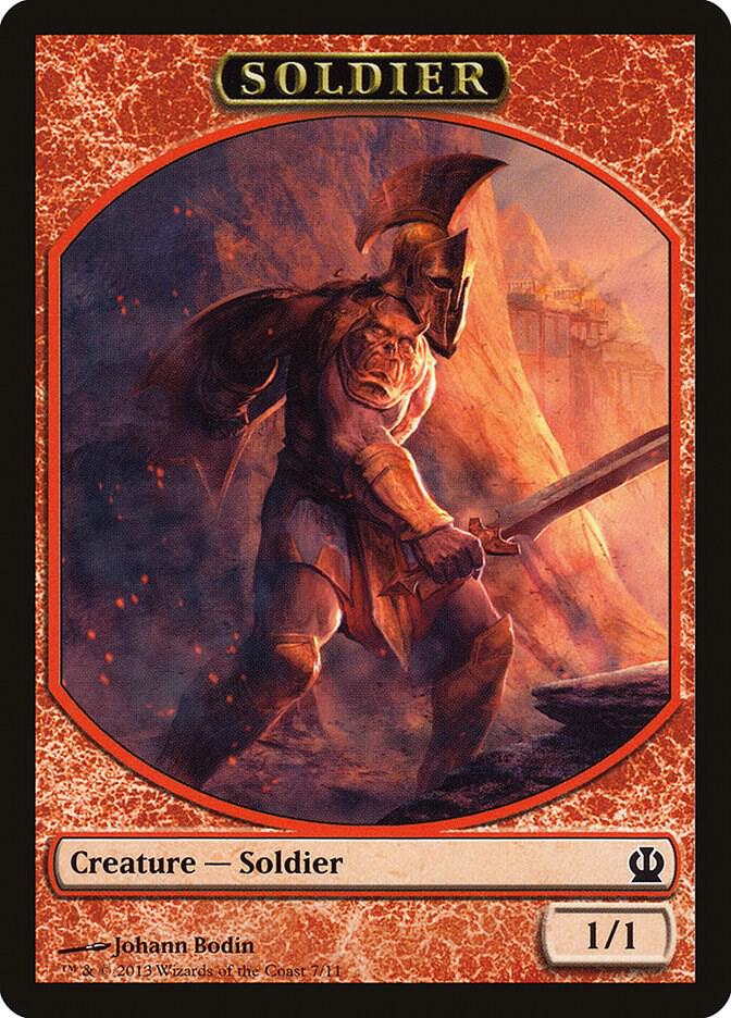 Soldier Token Red 7 (Theros)  | Good Games Adelaide SA