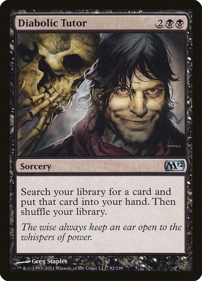 Diabolic Tutor 92 (Magic 2012 (M12))  | Good Games Adelaide SA