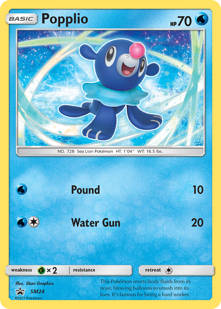 Popplio (SM24) [Sun & Moon: Black Star Promos] | Good Games Adelaide SA