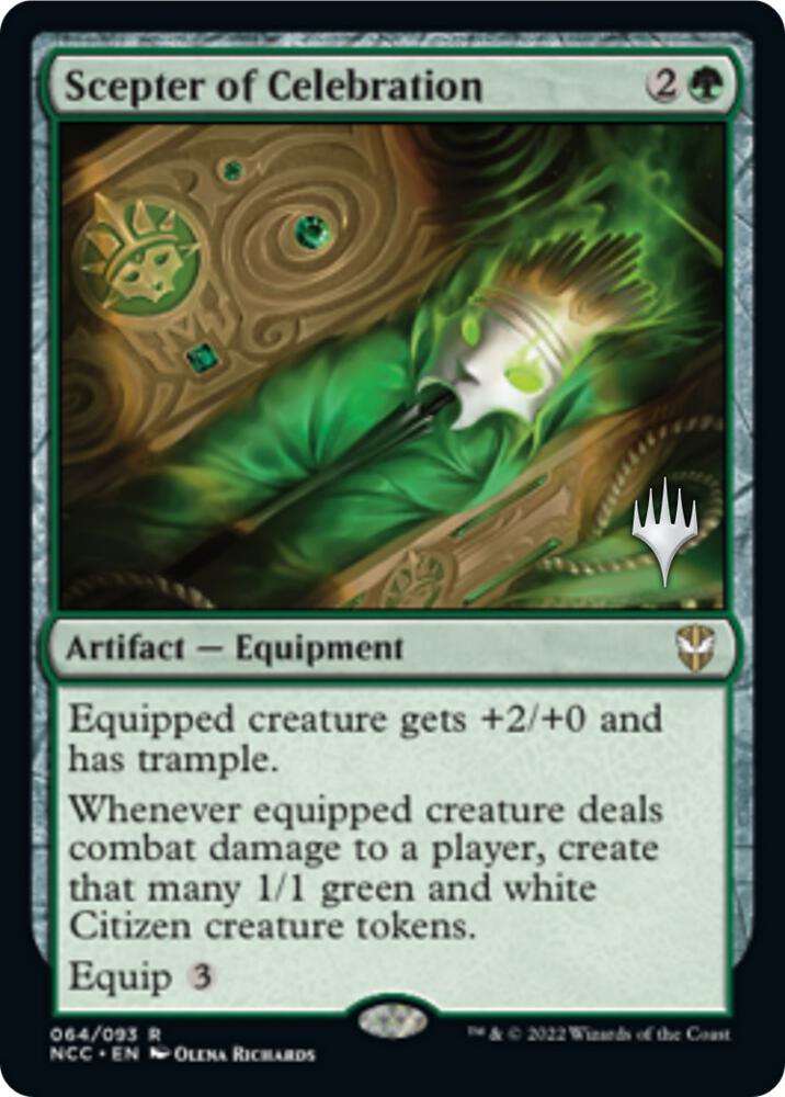 Scepter of Celebration 64 (Promo Pack: Streets of New Capenna)  - Foil | Good Games Adelaide SA