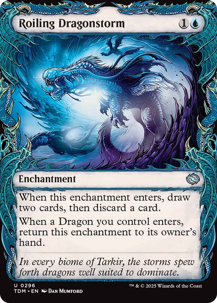 Roiling Dragonstorm (Showcase) [Tarkir: Dragonstorm] | Good Games Adelaide SA