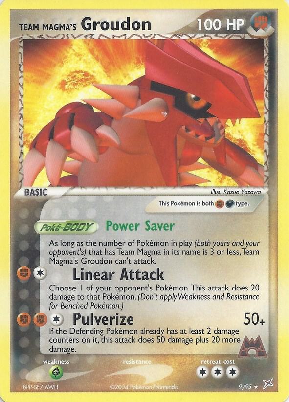 Team Magma's Groudon 9 95 EX Team Magma vs Team Aqua 009/095 (Deck Exclusives)  | Good Games Adelaide SA