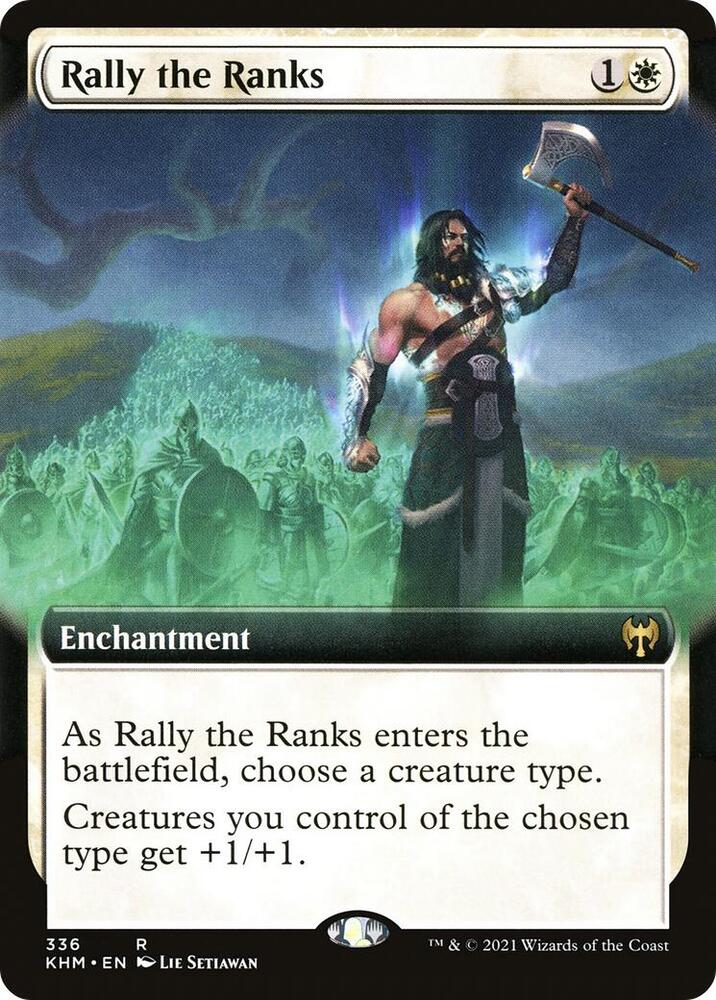 Rally the Ranks 336 (Kaldheim)  - Extended Art Foil | Good Games Adelaide SA