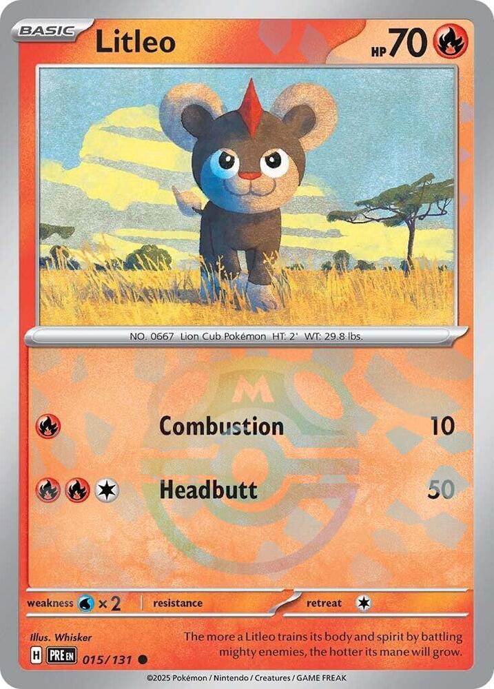 Litleo 015/131 (SV: Prismatic Evolutions)  - Master Ball Holofoil | Good Games Adelaide SA